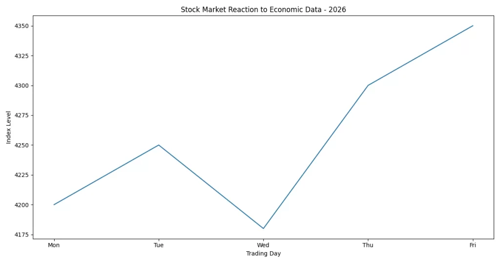 Stock market reaction to economic data chart 2026